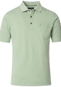 CASA MODA comfort fit heren polo, groen