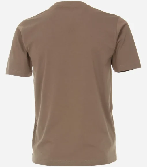 CASA MODA comfort fit heren T-shirt, lichtbruin