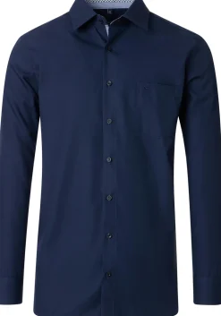 CASA MODA comfort fit overhemd, popeline, blauw