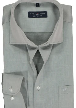 CASA MODA comfort fit overhemd, mouwlengte 7, twill, grijs