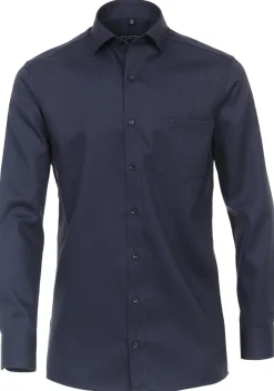 CASA MODA comfort fit overhemd, mouwlengte 72 cm, twill, blauw