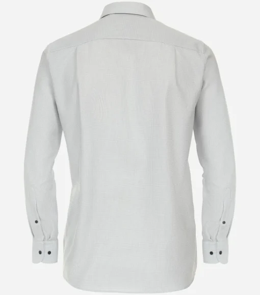 CASA MODA comfort fit overhemd, structuur, grijs