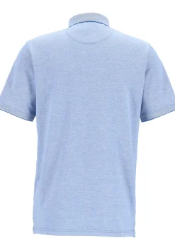 CASA MODA comfort fit poloshirt, stretch, blauw melange