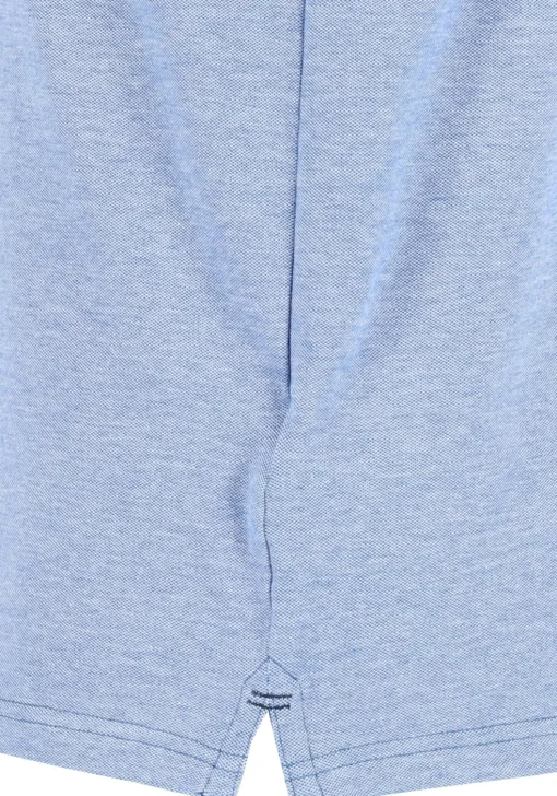 CASA MODA comfort fit poloshirt, stretch, blauw melange