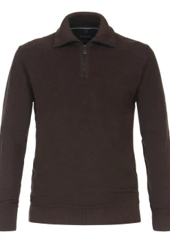CASA MODA comfort fit schipperstrui, bruin melange