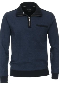 CASA MODA comfort fit schipperstrui, blauw melange