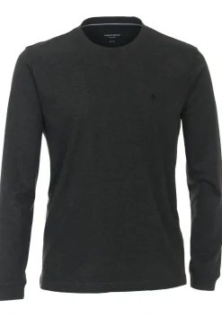 CASA MODA comfort fit T-shirt lange mouw, grijs
