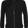 CASA MODA heren vest katoen, met rits, zwart
