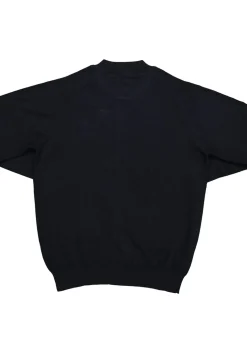 CASA MODA heren vest katoen, met rits, donkerblauw