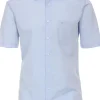 CASA MODA modern fit overhemd, korte mouw, popeline, blauw
