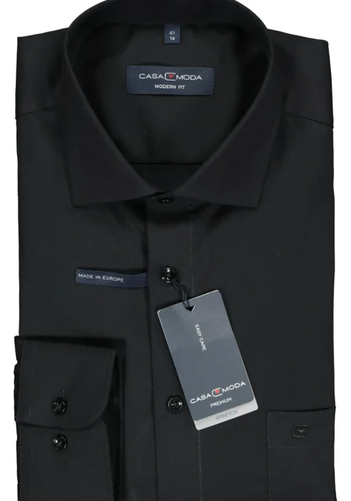 CASA MODA modern fit overhemd, zwart