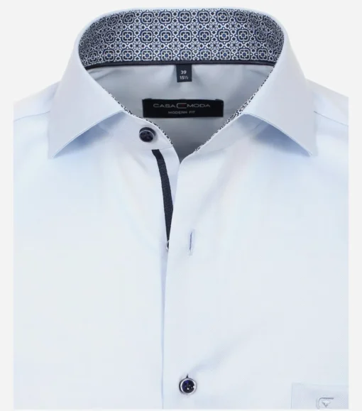 CASA MODA modern fit overhemd, twill, blauw
