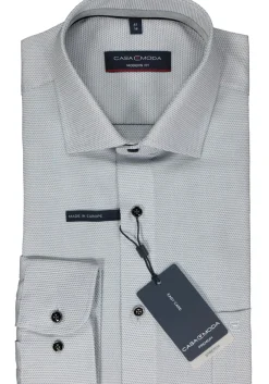 CASA MODA modern fit overhemd, dobby, grijs