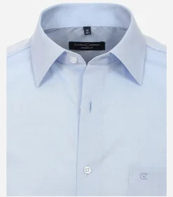 CASA MODA modern fit overhemd, korte mouw, popeline, blauw
