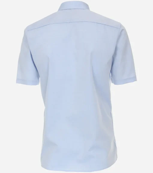 CASA MODA modern fit overhemd, korte mouw, popeline, blauw