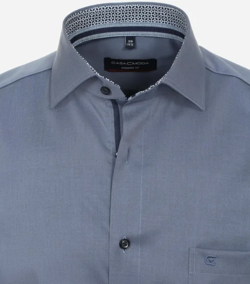 CASA MODA modern fit overhemd, twill, blauw