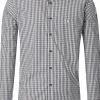 CASA MODA Sport casual fit overhemd, dobby, wit met blauw en groen geruit