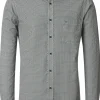 CASA MODA Sport casual fit overhemd, popeline, groen dessin