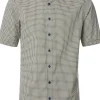 CASA MODA Sport comfort fit overhemd, korte mouw, popeline, blauw dessin