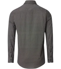 CASA MODA Sport comfort fit overhemd, popeline, blauw dessin