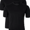 CASA MODA T-shirts (2-pack), V-neck, zwart