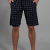 Ceceba heren pyjama- of loungebroek, donkerblauw dessin