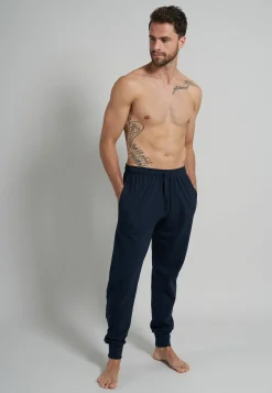 Ceceba heren pyjama- of loungebroek, donkerblauw