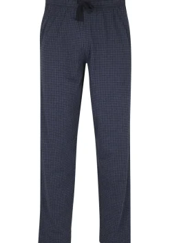 Ceceba heren pyjamabroek lang, blauw pied de poule
