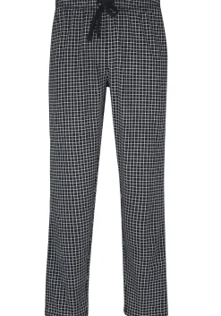 Ceceba heren pyjamabroek lang, donkerblauw met wit geruit