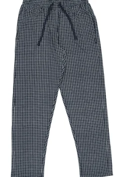 Ceceba heren pyjamabroek lang, donkerblauw met wit geruit