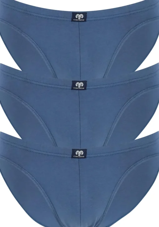 Ceceba heren slips buikmodel (3-pack), blauw