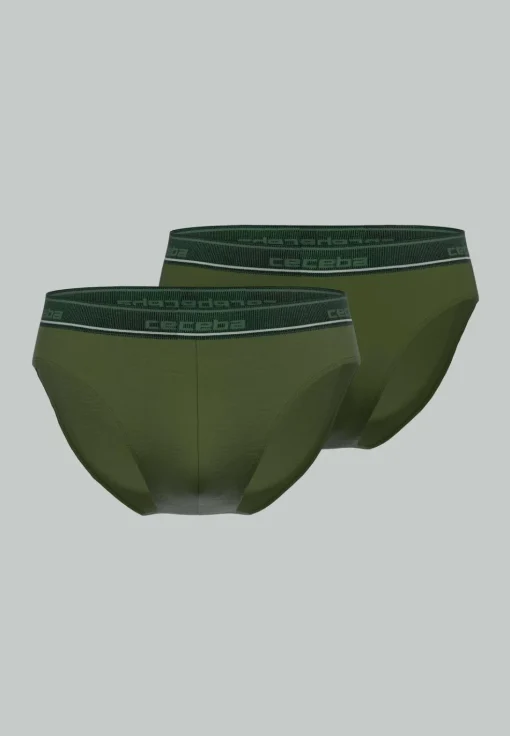Ceceba heren sport slip (2-pack), donkergroen