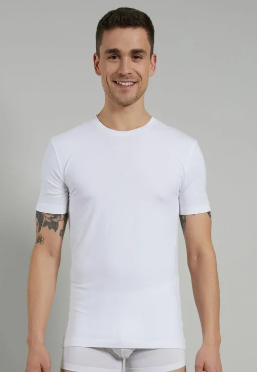 Ceceba heren T-shirt met O-hals (1-pack), wit