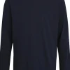 Ceceba pyjama of lounge T-shirt, lange mouw, blauw