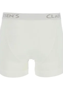 Claesen's Basics boxers (2-pack), retro rib heren boxers met gulp, wit