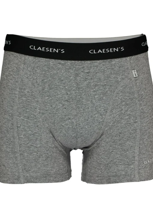 Claesen's Basics boxers (3-pack), heren boxers lang, grijs