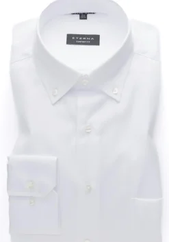 ETERNA comfort fit overhemd, twill, wit
