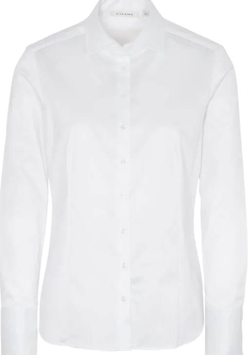 ETERNA dames blouse modern classic, wit