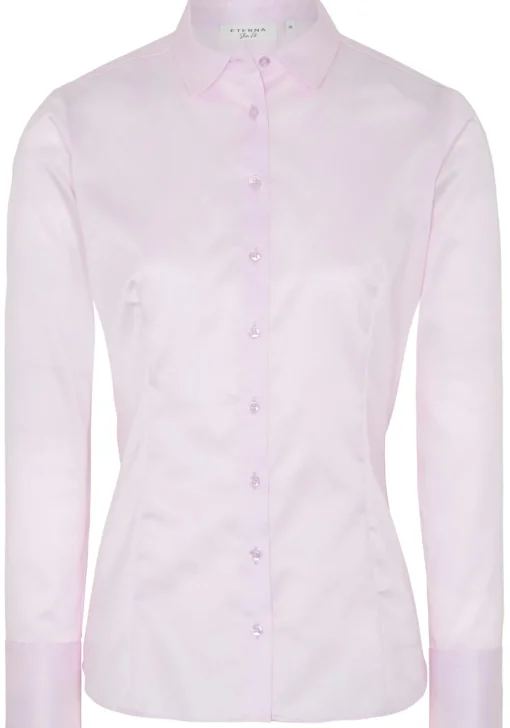 ETERNA dames blouse slim fit, roze