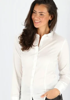 ETERNA dames blouse slim fit, wit
