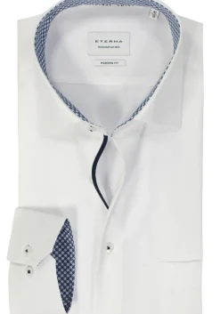 ETERNA modern fit overhemd, popeline, wit