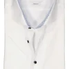 ETERNA modern fit overhemd korte mouw, popeline, wit (contrast)