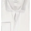 ETERNA modern fit overhemd mouwlengte 7, twill met dubbele manchet, wit