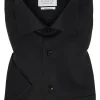 ETERNA modern fit overhemd korte mouw, popeline, zwart