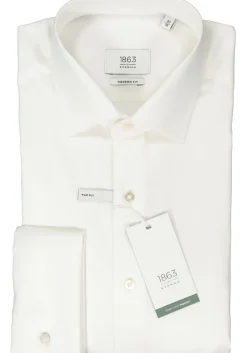 ETERNA modern fit overhemd, twill, ecru