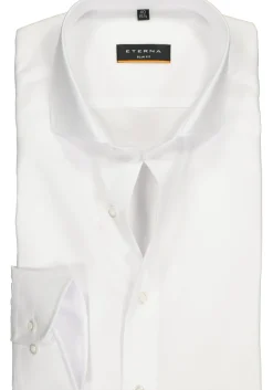 ETERNA slim fit overhemd, poplin heren overhemd, wit