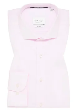 ETERNA slim fit overhemd, twill, roze