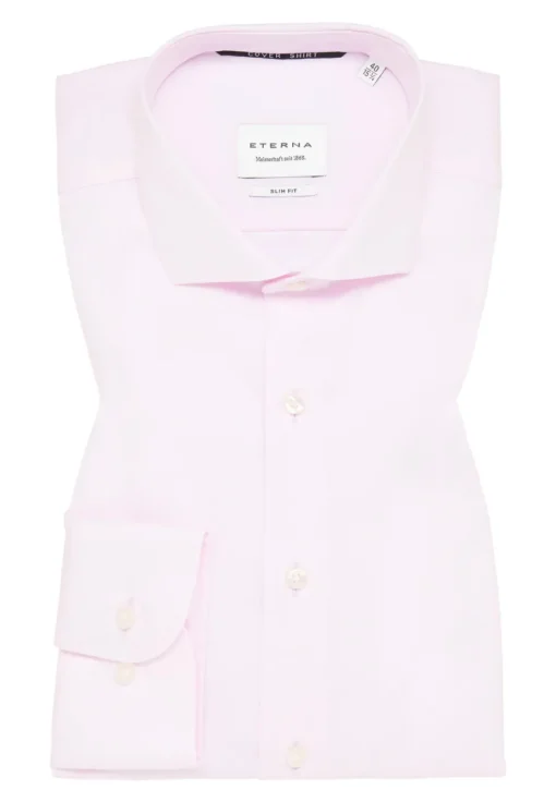 ETERNA slim fit overhemd, twill, roze