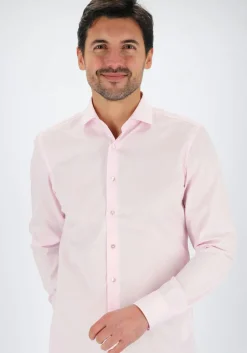 ETERNA slim fit overhemd, twill, roze