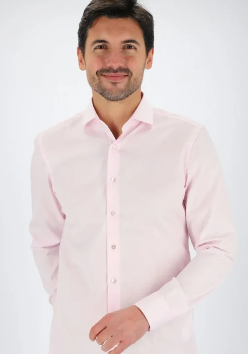 ETERNA slim fit overhemd, twill, roze